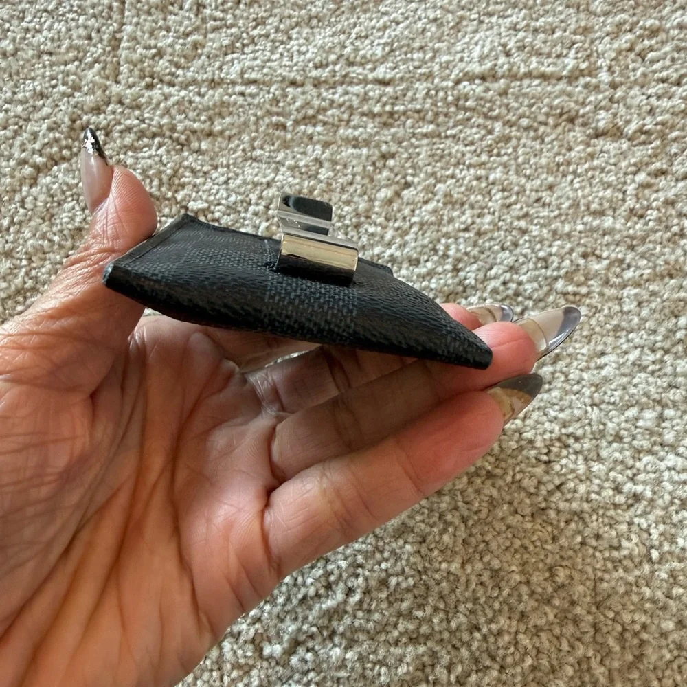 Louis Vuitton Black Checkered Card Holder - Picture 5 of 6